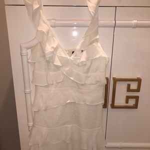 BARDOT White Lace Dress (From Revolve)